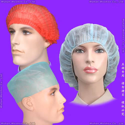 Surgical/Medical/Dental/Nursing/Scrub/Space/Mob/Mop/Work/Snood/SMS Nonwoven Disposable PP Cap for Doctor/Surgeon/Nurse/Worker(Bouffant/Round/Pleated/Strip/Clip)