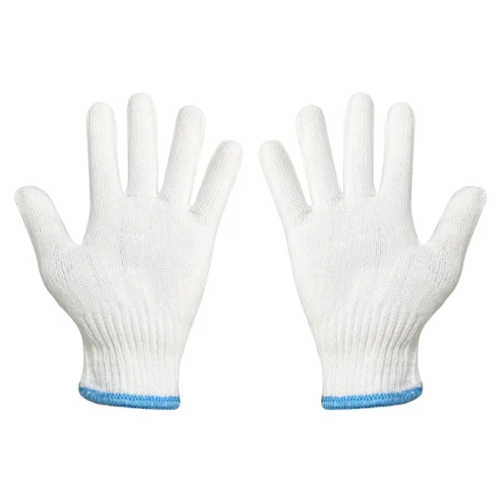 China vende al por mayor 30-60 g/pares guantes de mano de algodón blanco guantes de trabajo de seguridad Guante