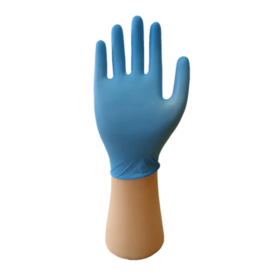 Guante de examen de guantes de nitrilo desechables médicos sin polvo para suministros médicos
